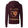 PS I Love California Zip Up Hoodie-CA LIMITED