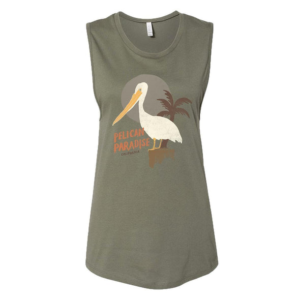 Pelican Paradise Military Muscle Tank-CA LIMITED