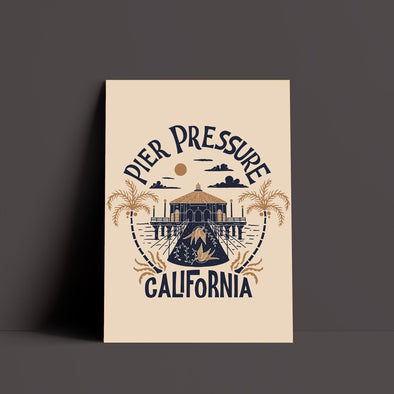 Pier Pressure Cream Poster-CA LIMITED