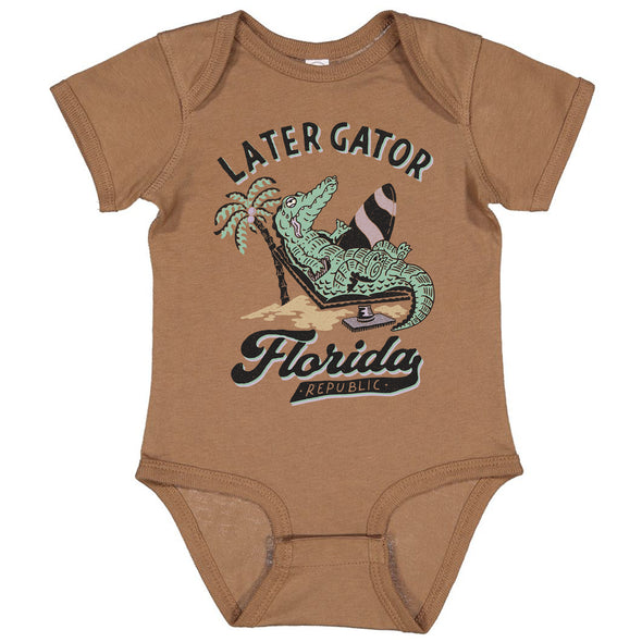 Later Gator Florida Baby Onesie