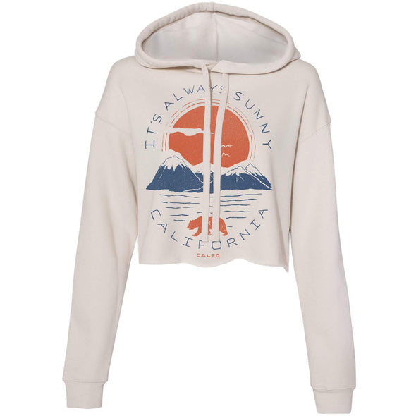 Sunny California Cropped Hoodie-CA LIMITED