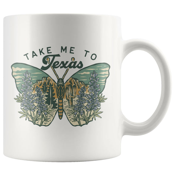 Take Me TX Butterfly Ceramic Mug-CA LIMITED