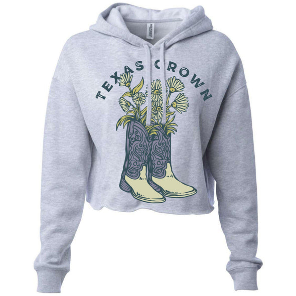 Texas Grown Cropped Hoodie-CA LIMITED