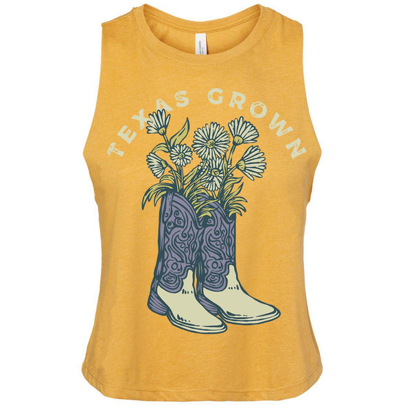 Texas Grown Cropped Tank-CA LIMITED