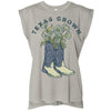 Texas Grown Rolled Sleeve Tank-CA LIMITED