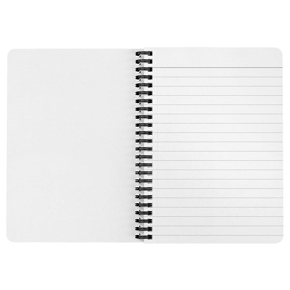 Wave CA Love Maroon Spiral Notebook-CA LIMITED