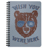 Wish Bear Blue Jean Spiral Notebook-CA LIMITED