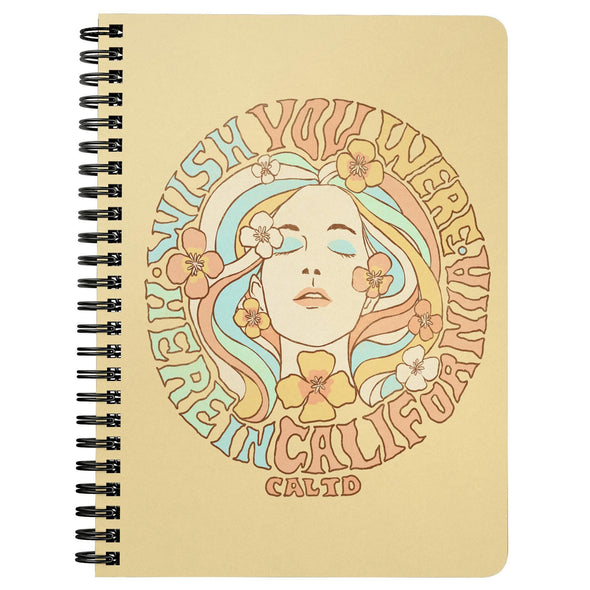 Wish Girl Cream Spiral Notebook-CA LIMITED
