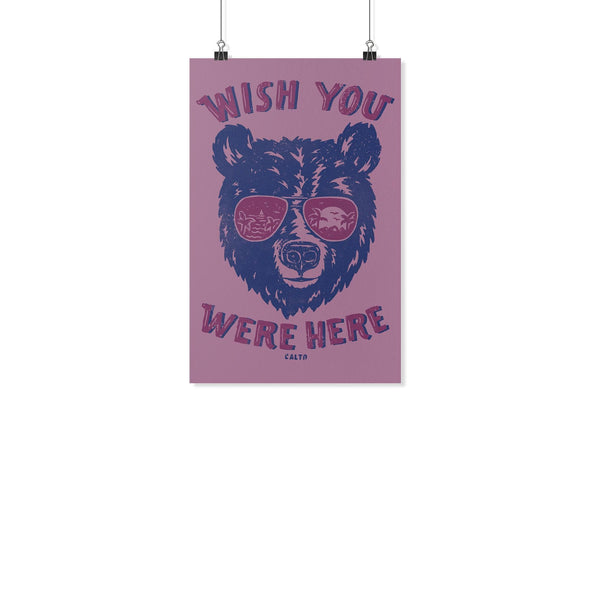 Wish You Were Here Pink Poster-CA LIMITED