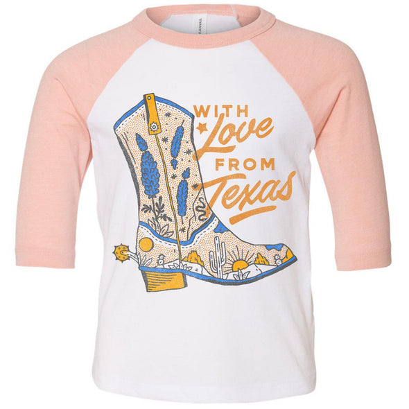 With Love TX Toddler Baseball Tee-CA LIMITED